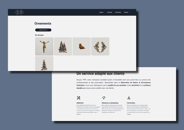Atelier de gravure Saporita & Ravera site web - movea studio